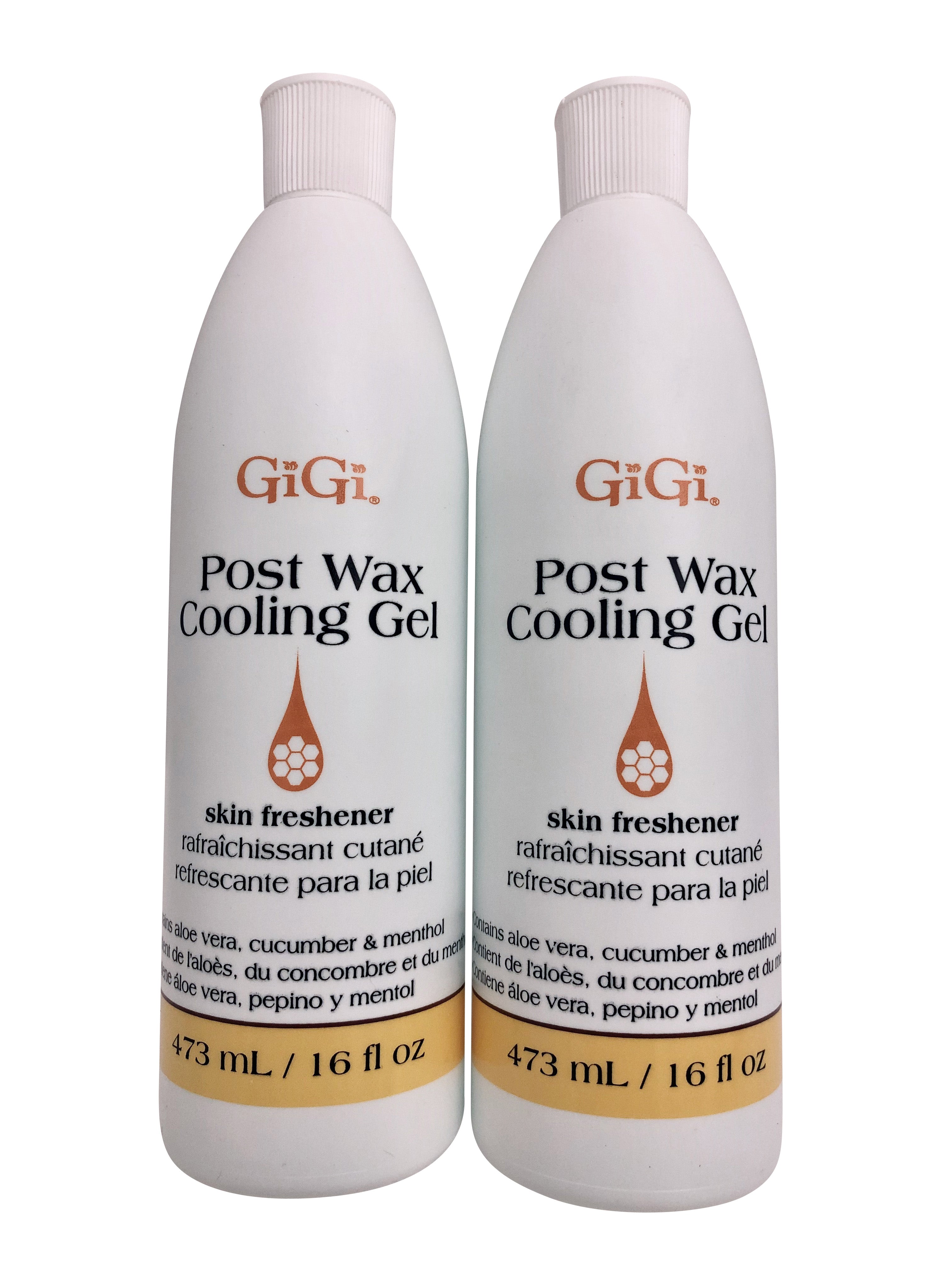 GiGi Post Wax Cooling Gel Skin Refresher 16 OZ Pack of 2