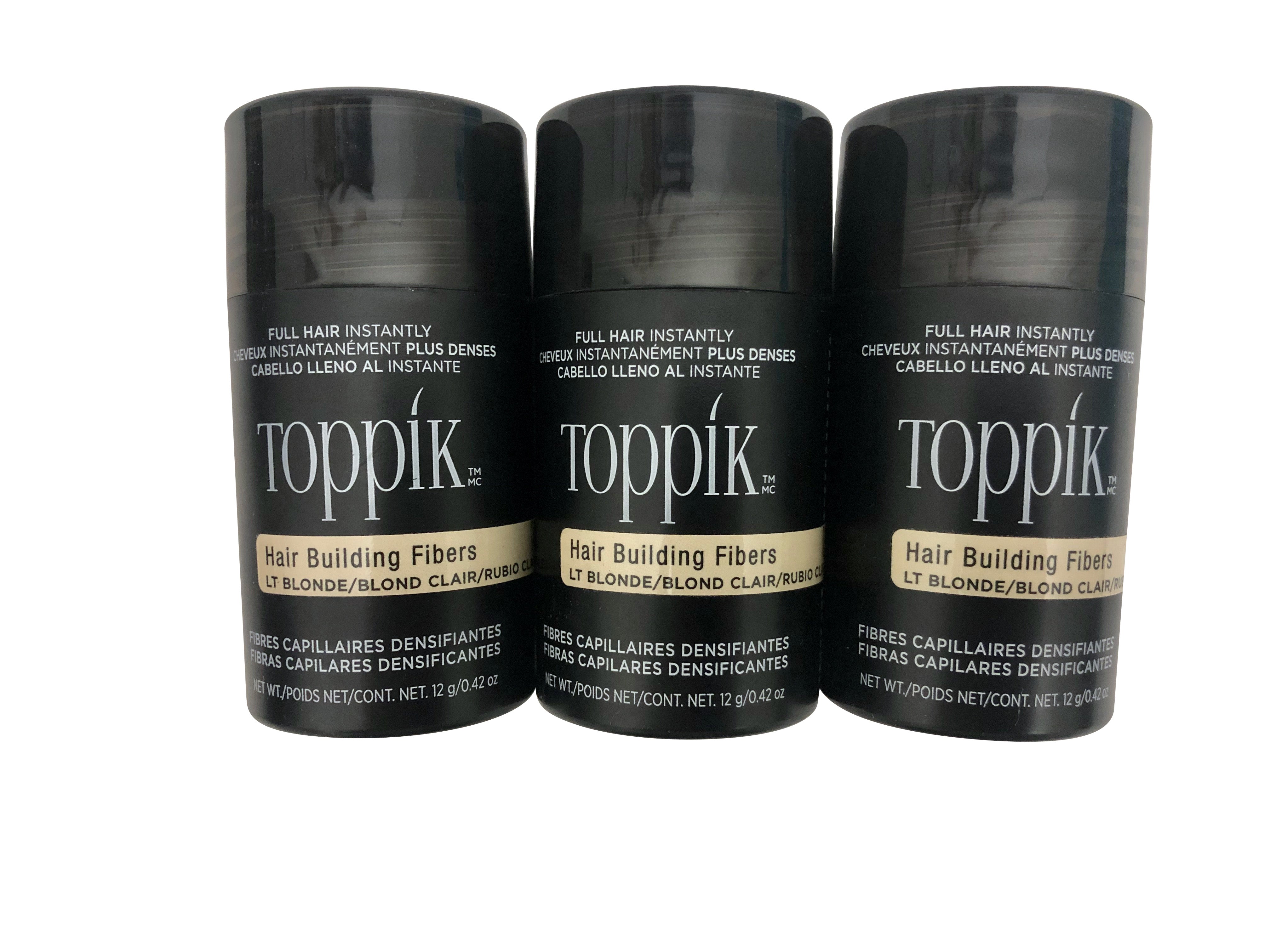 Toppik Hair Building Fibers Light Blonde Trio 0.42 OZ Each