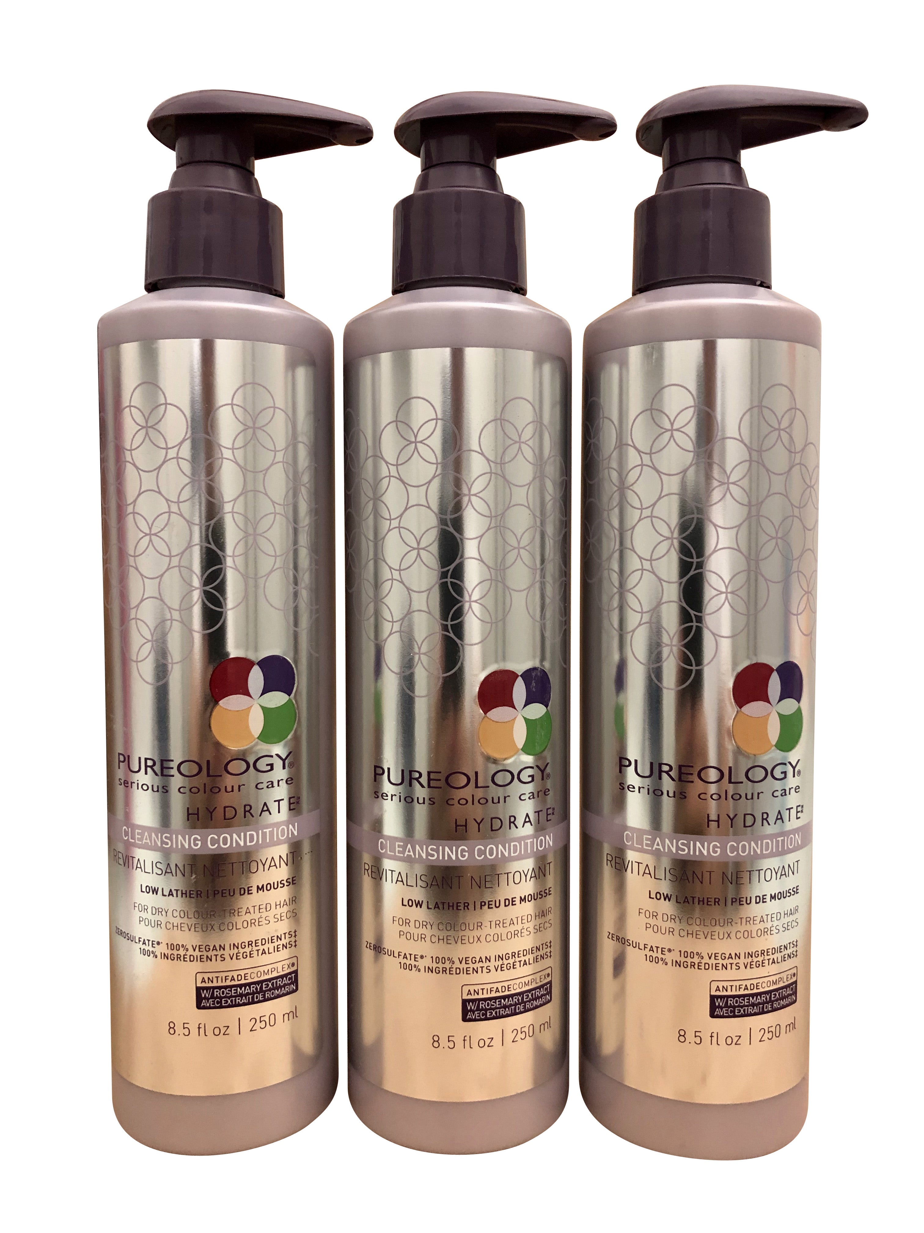 Pureology Smooth Perfection Cleansing Conditioner Dry Color Treated Hair 8.5 OZ Set of 3