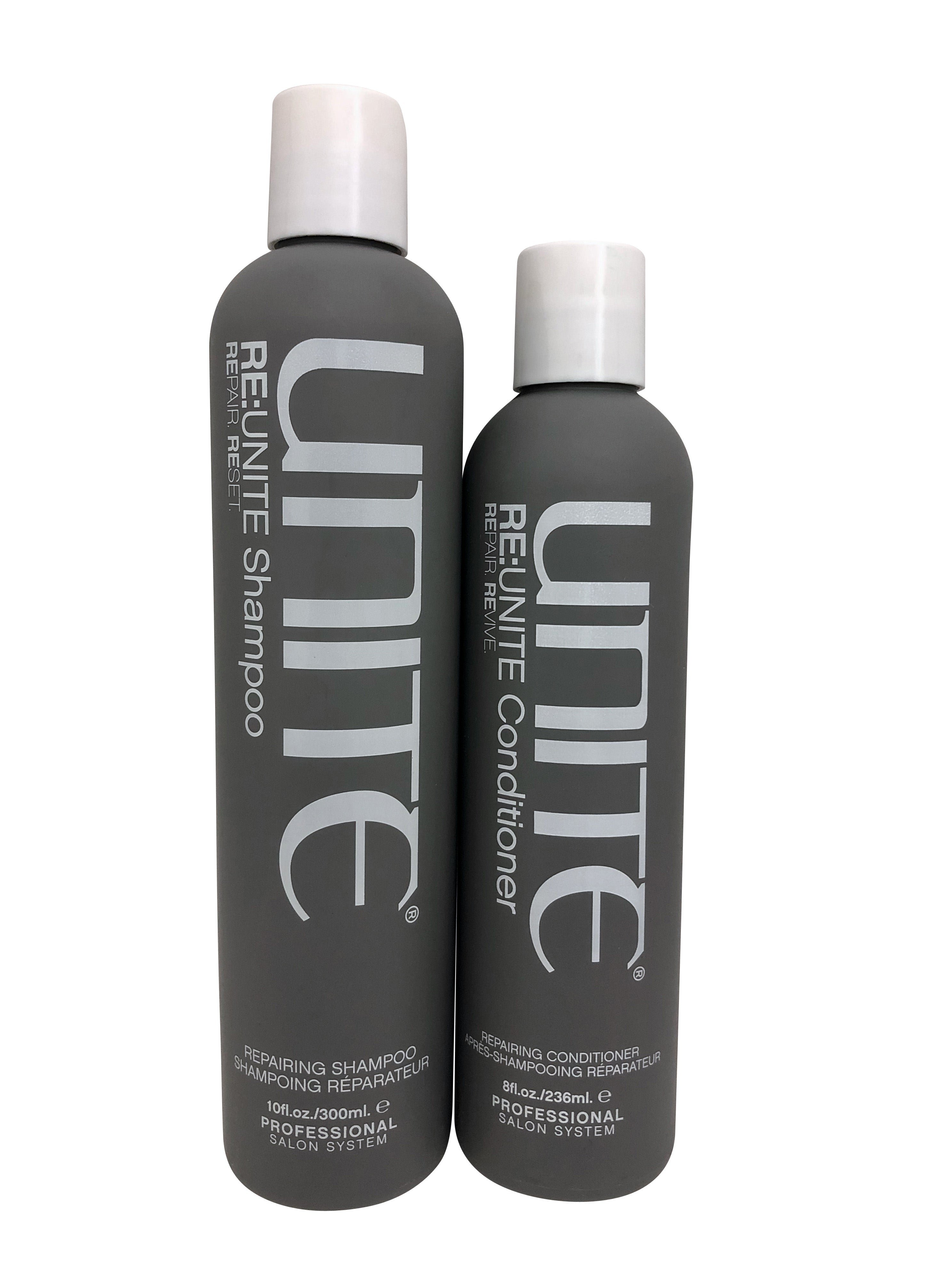 Unite Re Unite Repairing Shampoo 10 OZ & Repairing Conditioner 8 OZ Set