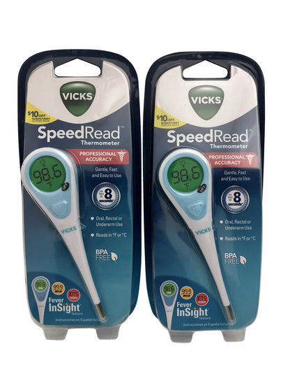 Vicks Speed-Read Thermometer Fever Insight Set of 2