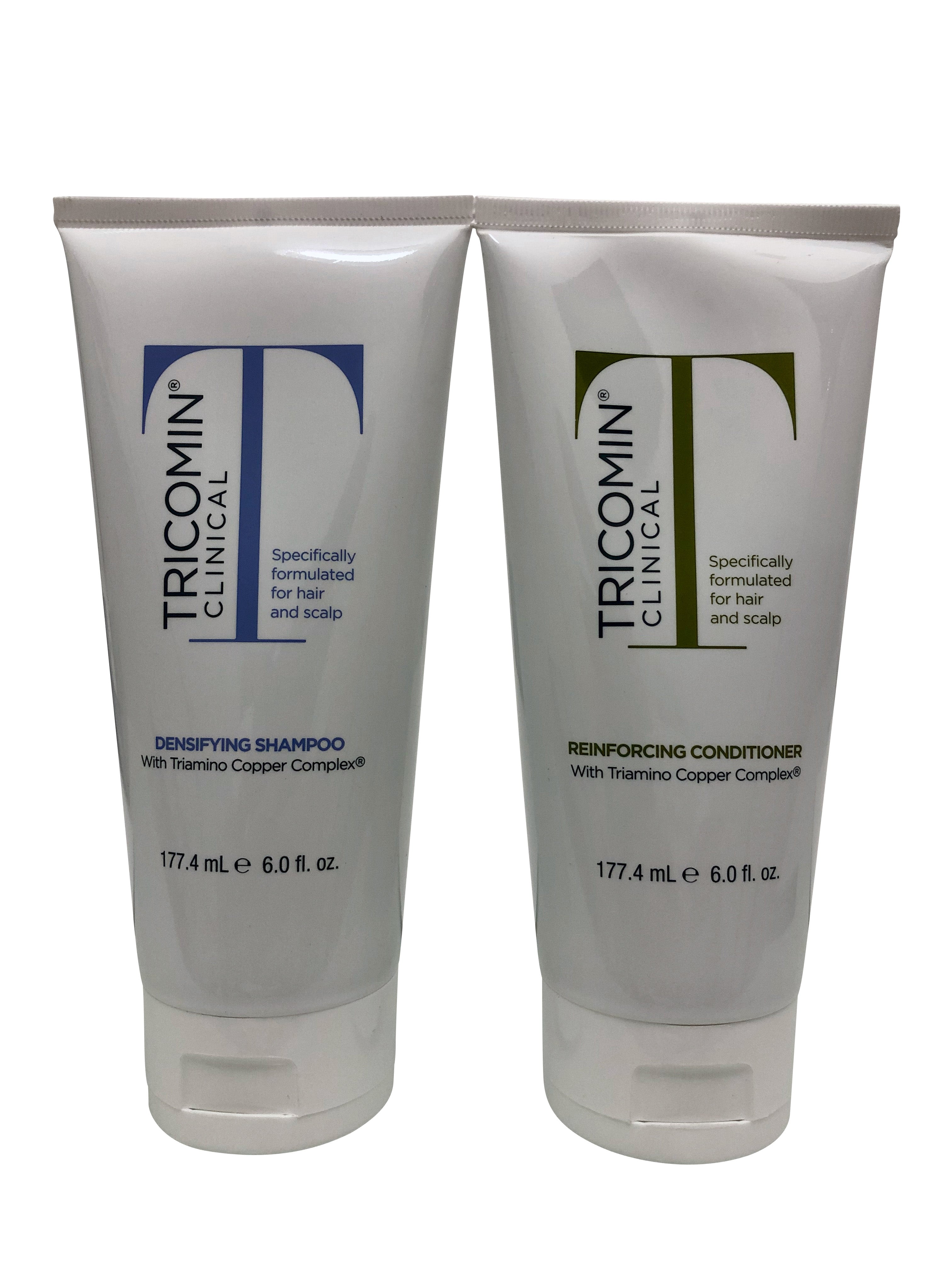 Tricomin Clinical Densifying Shampoo & Reinforcing Conditioner Set 6 OZ Each