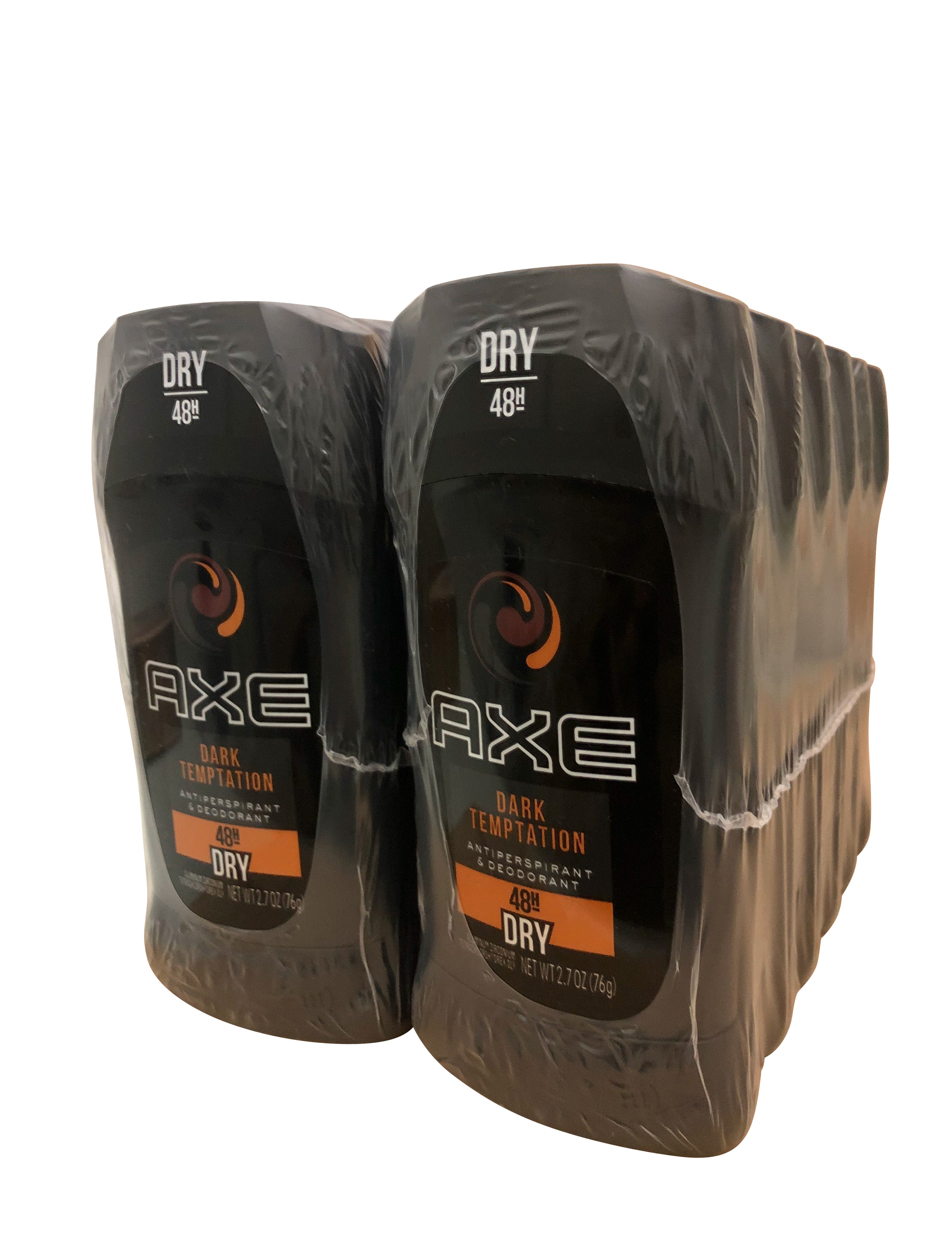 Axe Dark Temptation 48 HR Antiperspirant Deodorant Stick  Men 2.7 OZ Set of 12