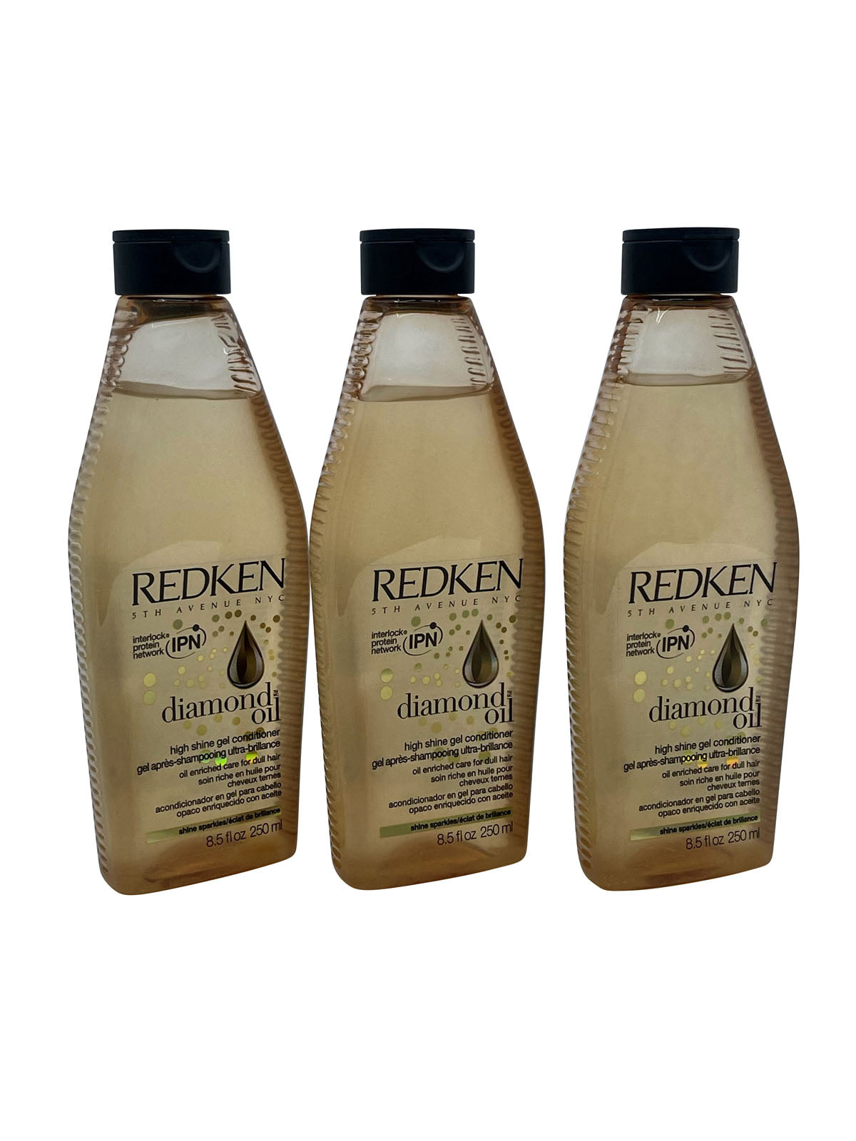 Redken Diamond Oil High Shine Gel Conditioner 8.5 OZ Set of 3