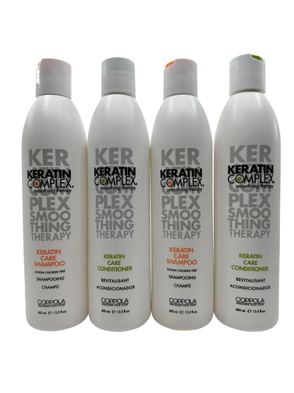 Keratin Complex Coppola Keratin Care Shampoo & Conditioner Set of 4 Each 13.5 OZ