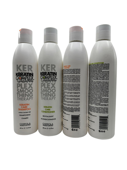 Keratin Complex Coppola Keratin Care Shampoo & Conditioner Set of 4 Each 13.5 OZ