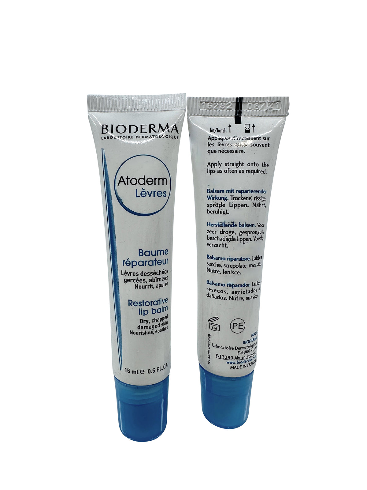 Bioderma Restorative Lip Balm 0.5 OZ Set of 2