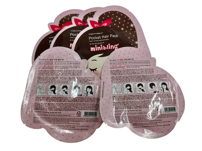 TonyMoly Minibling Pocket Hair Pack Leave in Hair Treatment Set of 5