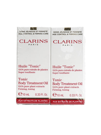 Clarins Tonic Body Treatment Oil 0.33 OZ Set of 2