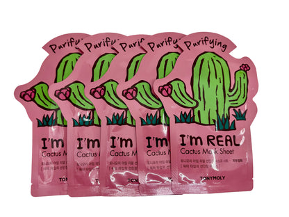 TonyMoly Cactus Skin Purifying Mask Sheet Set of 5