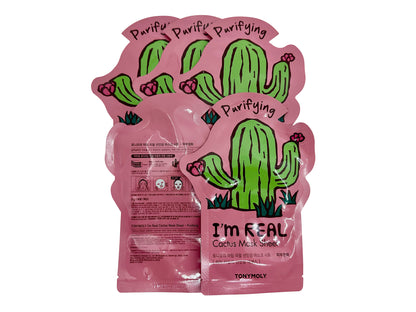 TonyMoly Cactus Skin Purifying Mask Sheet Set of 5