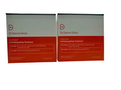 Dr Dennis Gross Exfoliating Body Treatment 8 Treatments All Skin Types Set of 2