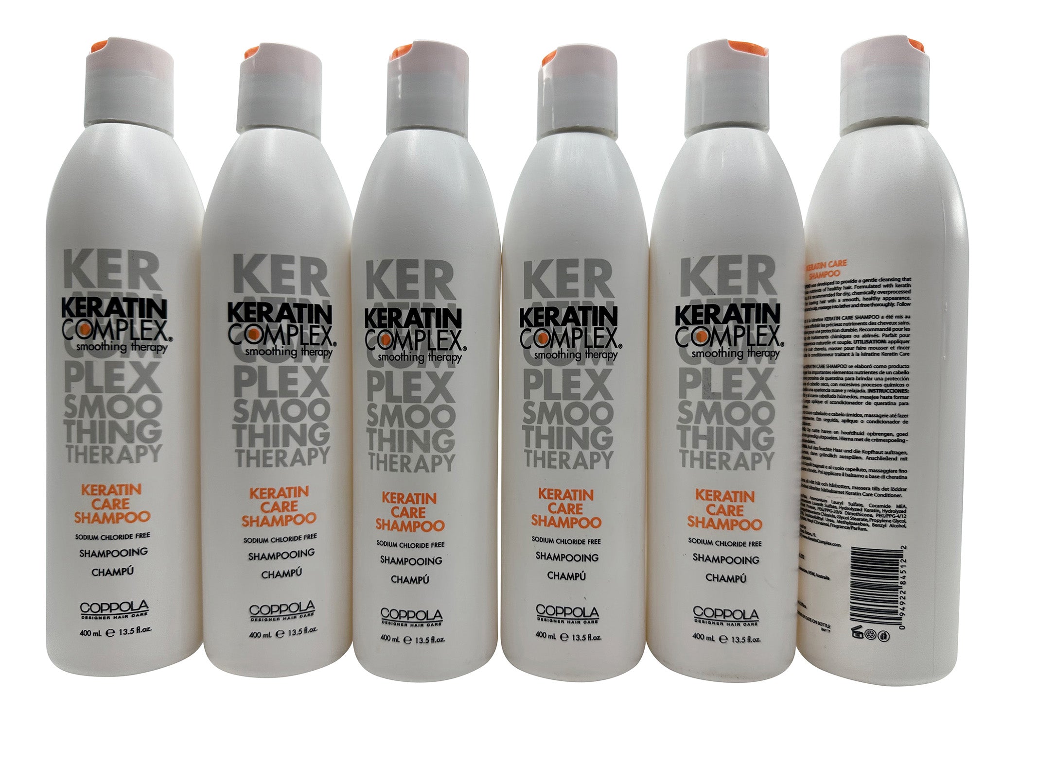 Keratin Complex Coppola Keratin Care Shampoo Set of 6 Each 13.5 OZ