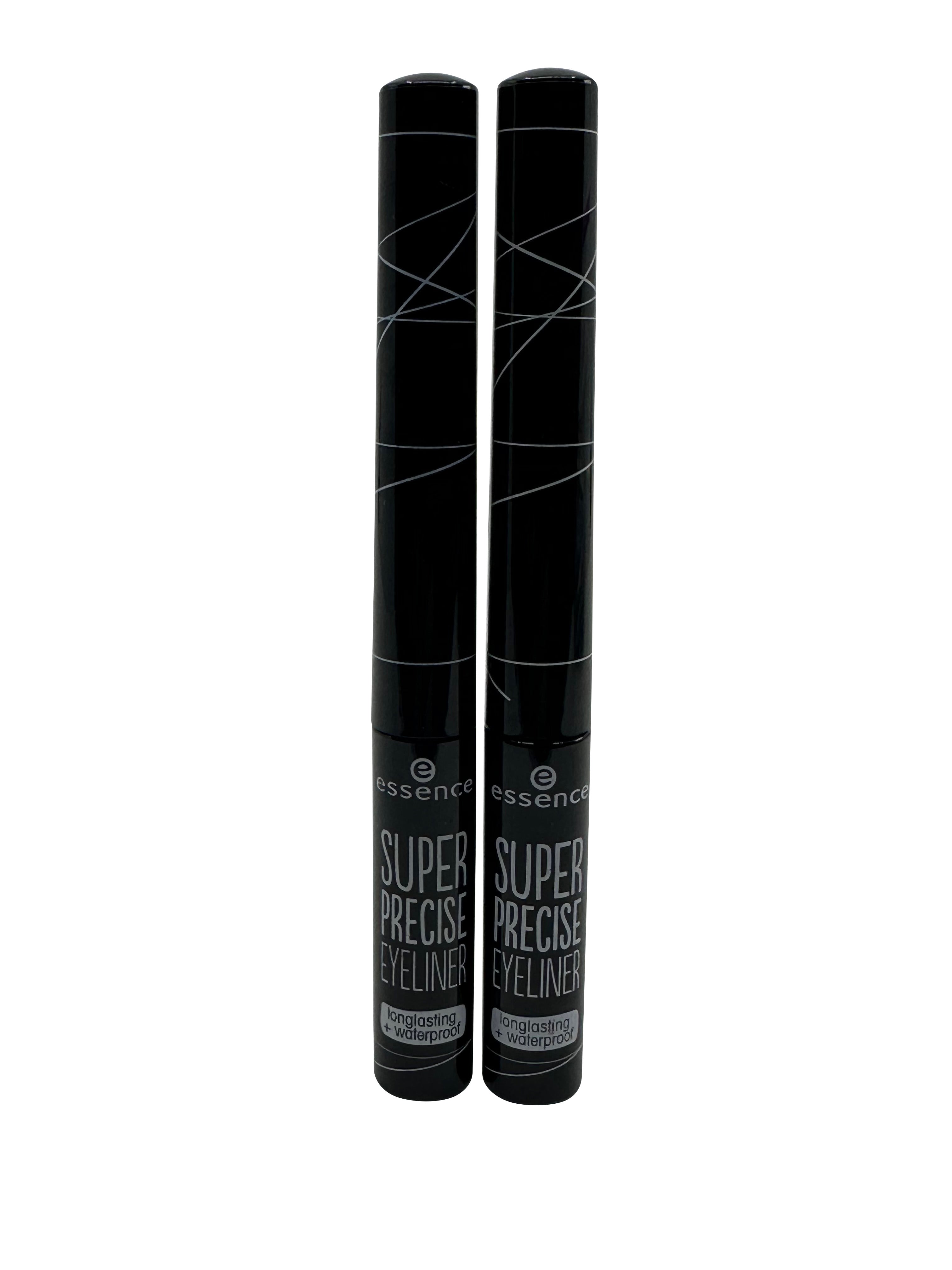 Essence Super precise Eyeliner Waterproof Black 0.1 OZ Set of 2