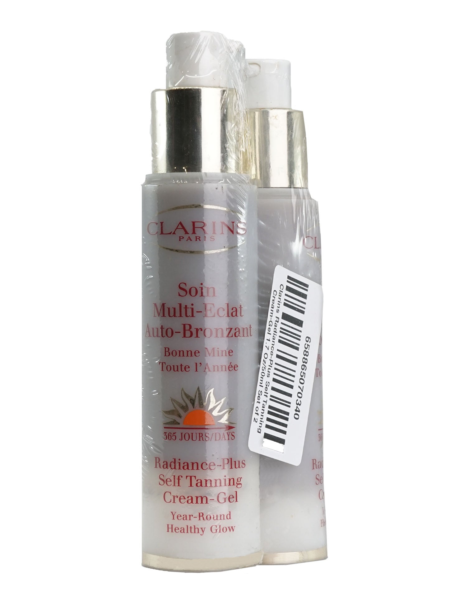 Clarins Radiance Plus Self Tanning Gel 1.7 OZ Set of 2