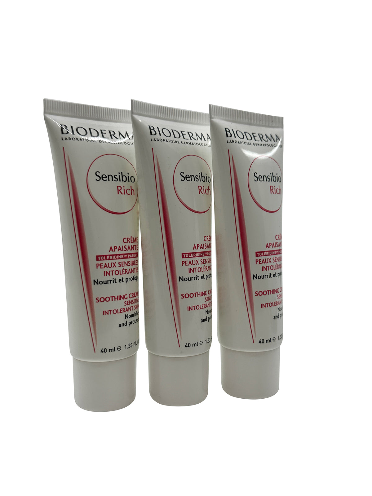 Bioderma Sensibio Rich Soothing Cream 1.33 OZ Set of 3