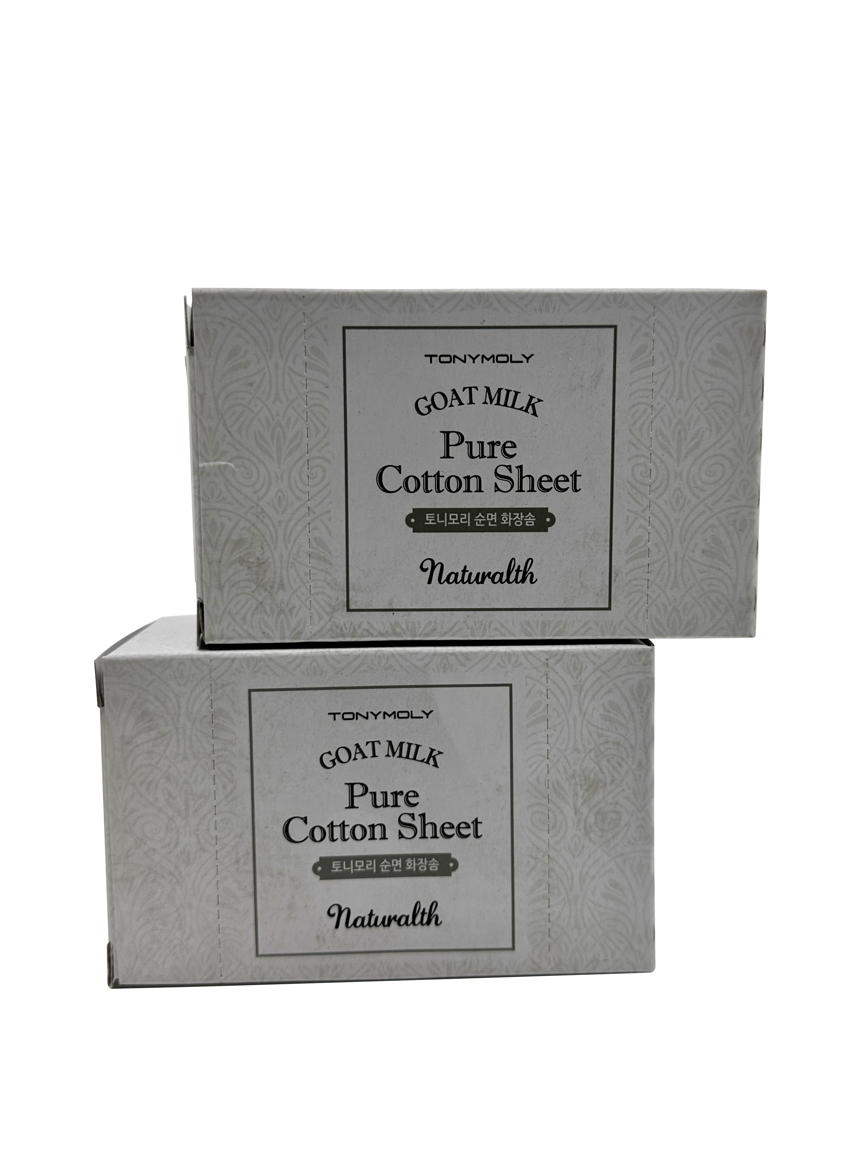 TonyMoly Goatmilk Pure Cotton Sheets 20 CT Set of 2