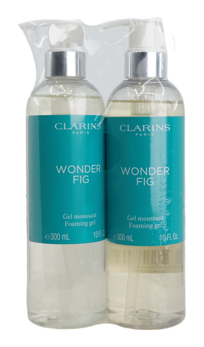Clarins Wonder Fig Foaming Gel All Skin Types 10 OZ Set of 2