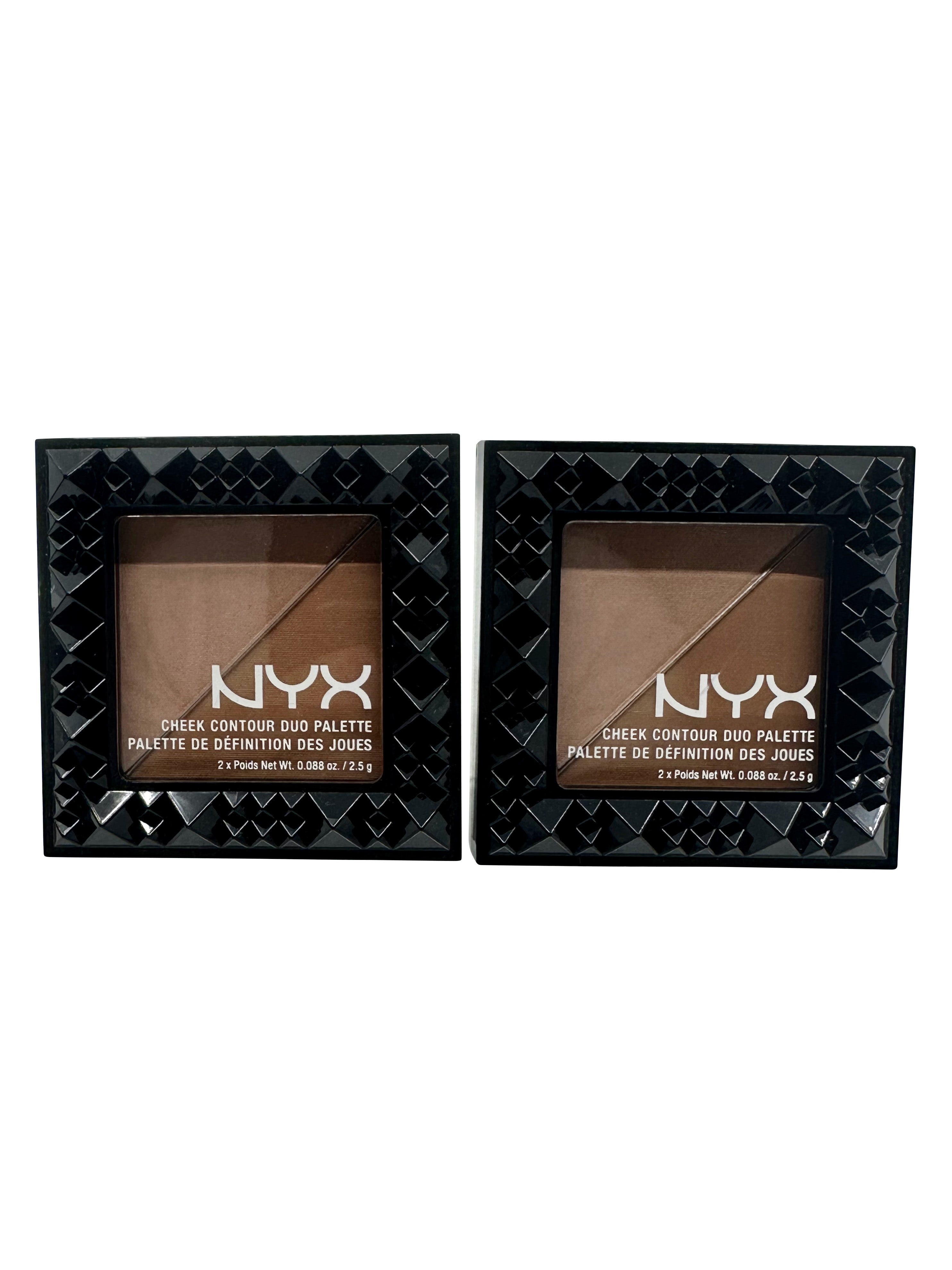 NYX Cheek Contour Duo Palette Two to Tango 0.17 OZ Set of 2