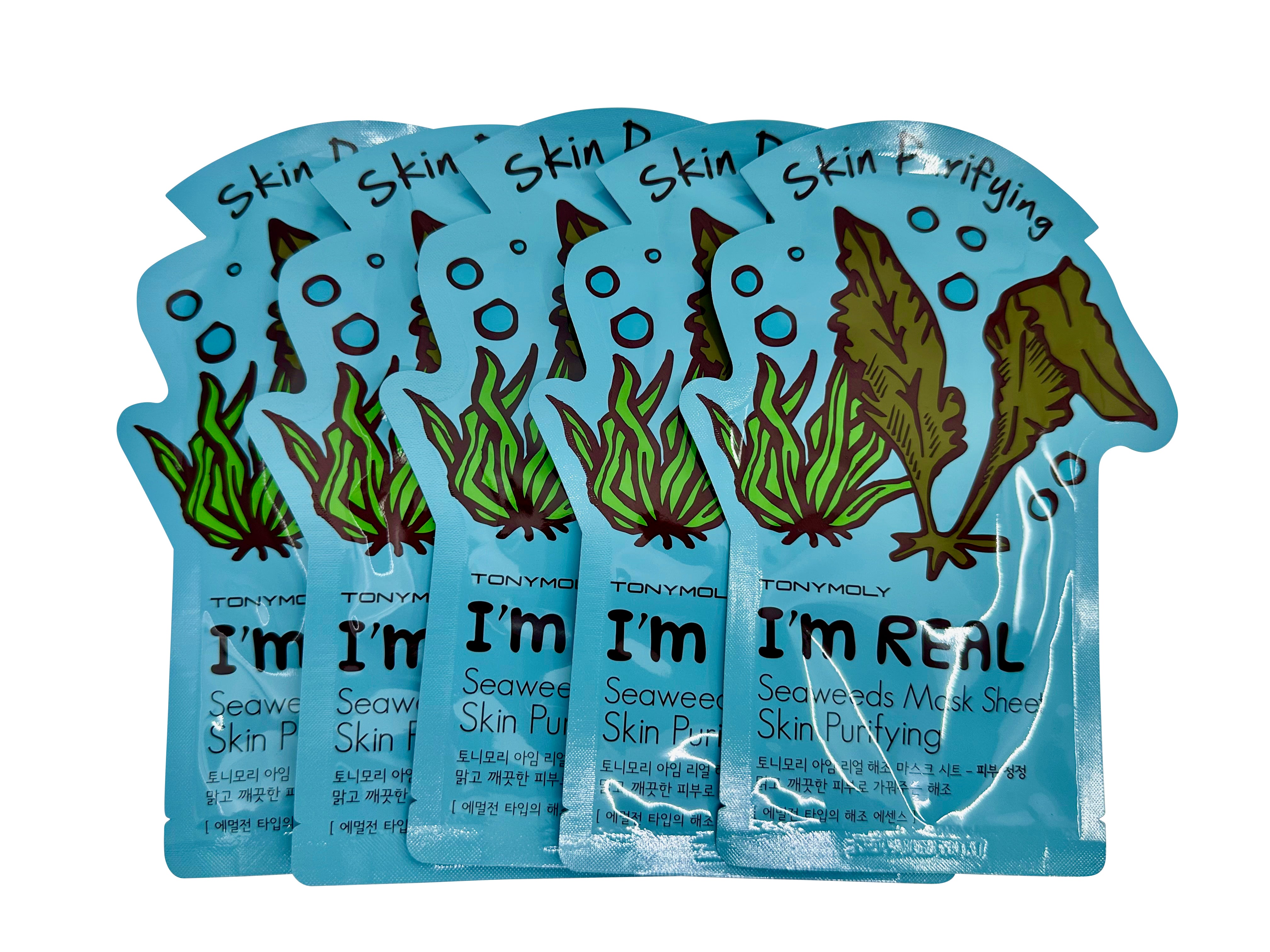 TonyMoly Seaweeds Skin Purifying Mask Sheet Set of 5