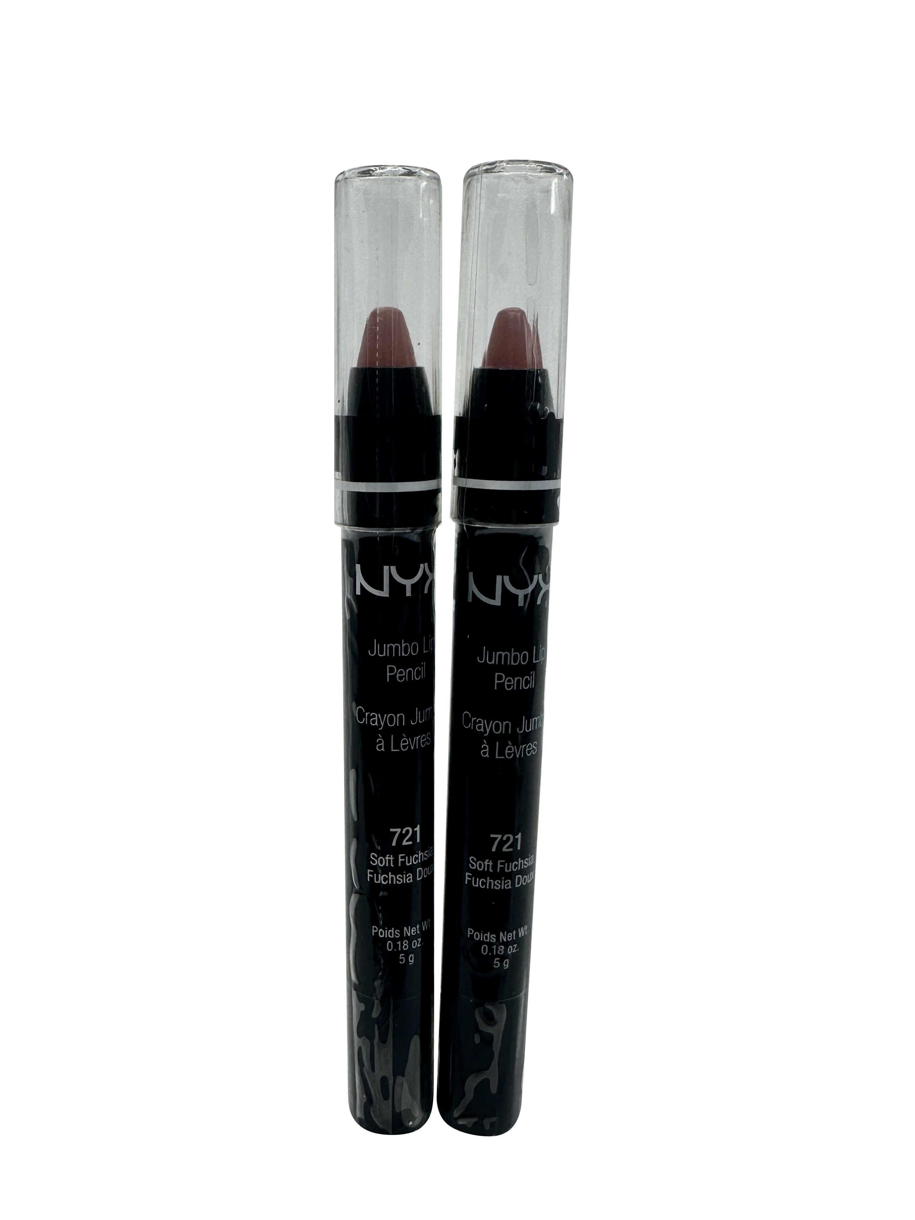 NYX Jumbo Lip Pencil 721 Soft Fuchsia 0.18 OZ DUO