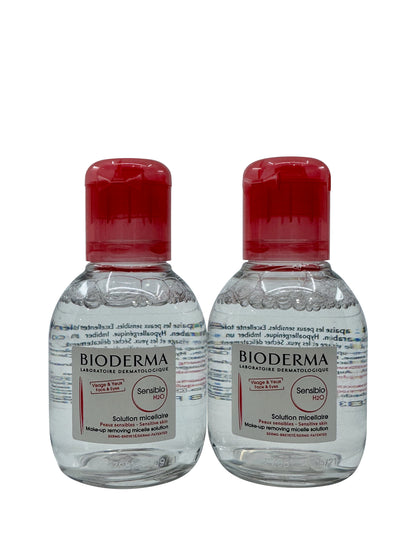 Bioderma Sensibio H2O Micellar Makeup Remover Sensitive Skin 3.33 OZ Set of 2