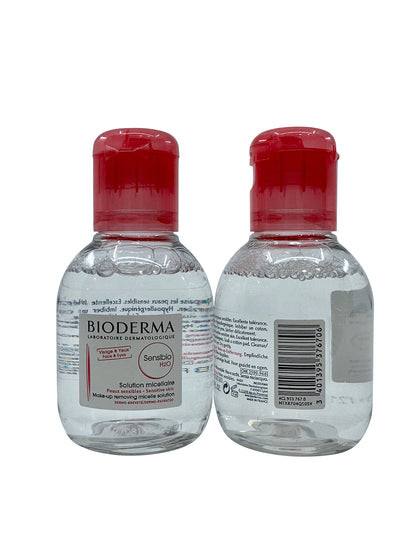 Bioderma Sensibio H2O Micellar Makeup Remover Sensitive Skin 3.33 OZ Set of 2