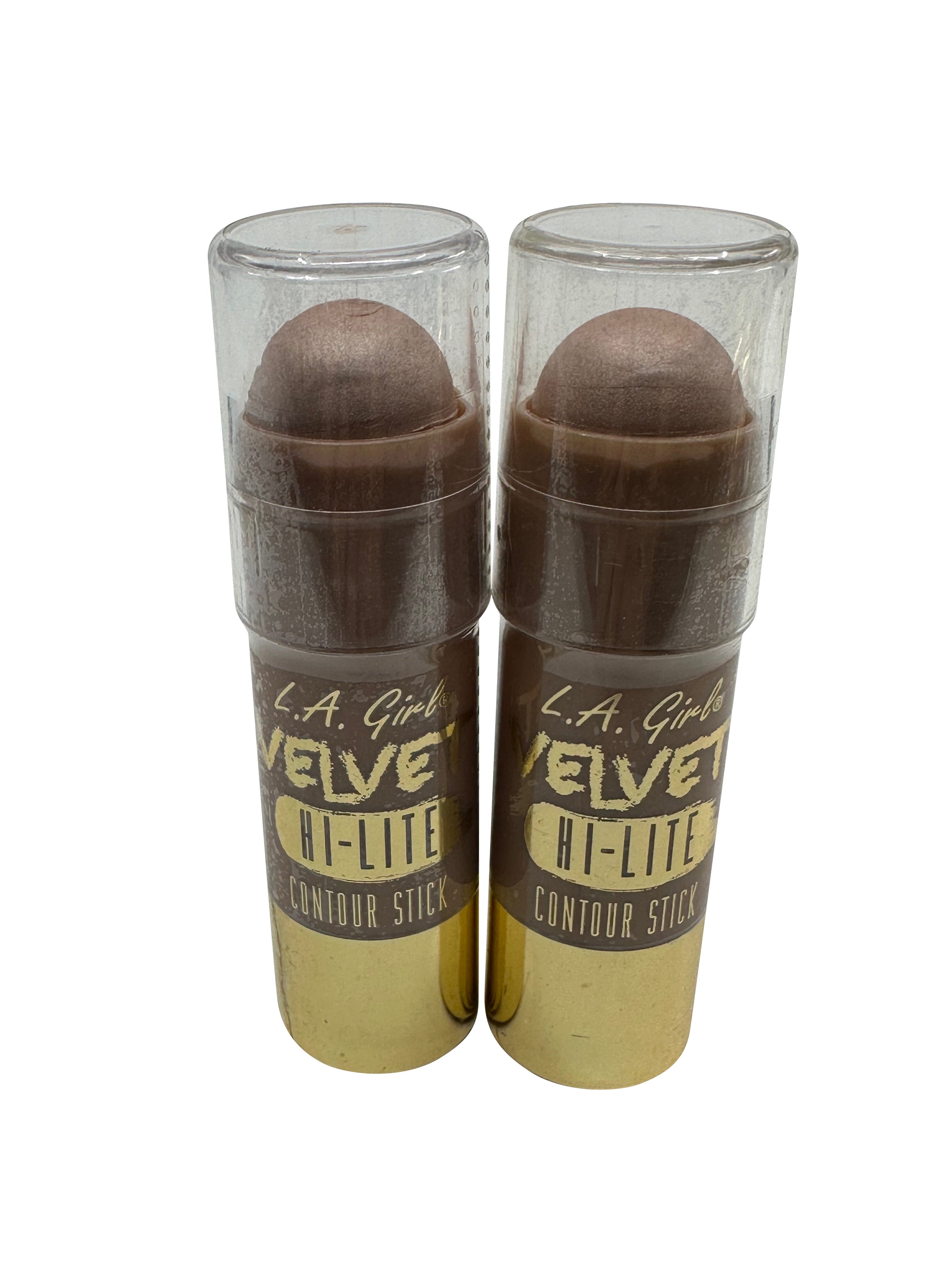 L.A. Girl Velvet Hi Lite Contour Stick Luminous 0.2 OZ Set of 2