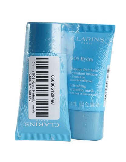 Clarins SOS Hydra Refreshing Hydration Mask 0.5 OZ Set of 2