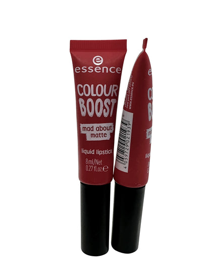 Essence Colour Boost Mad About Matte Liquid Lipstick 07 Seeing Red 0.27 OZ DUO