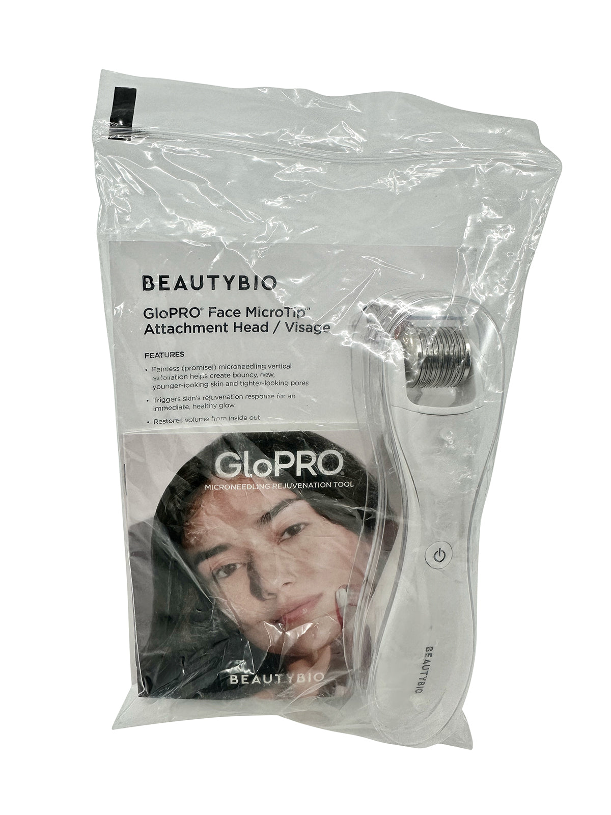 Beautybio GloPro Regeneration Tool White with 5 Residue Eraser & 1 Skin Prep Pad