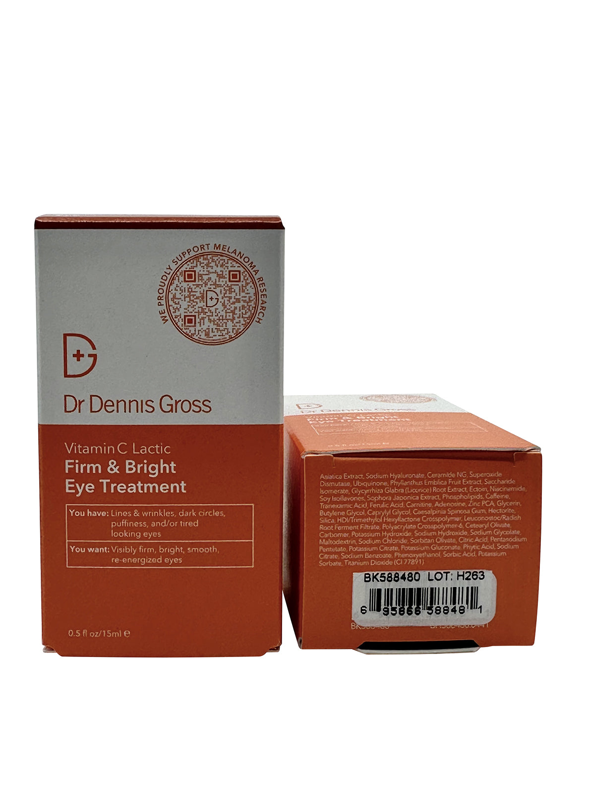 Dr Dennis Gross Vitamin C Lactic Firm & Bright Eye Treatment 0.5 OZ Set of 2