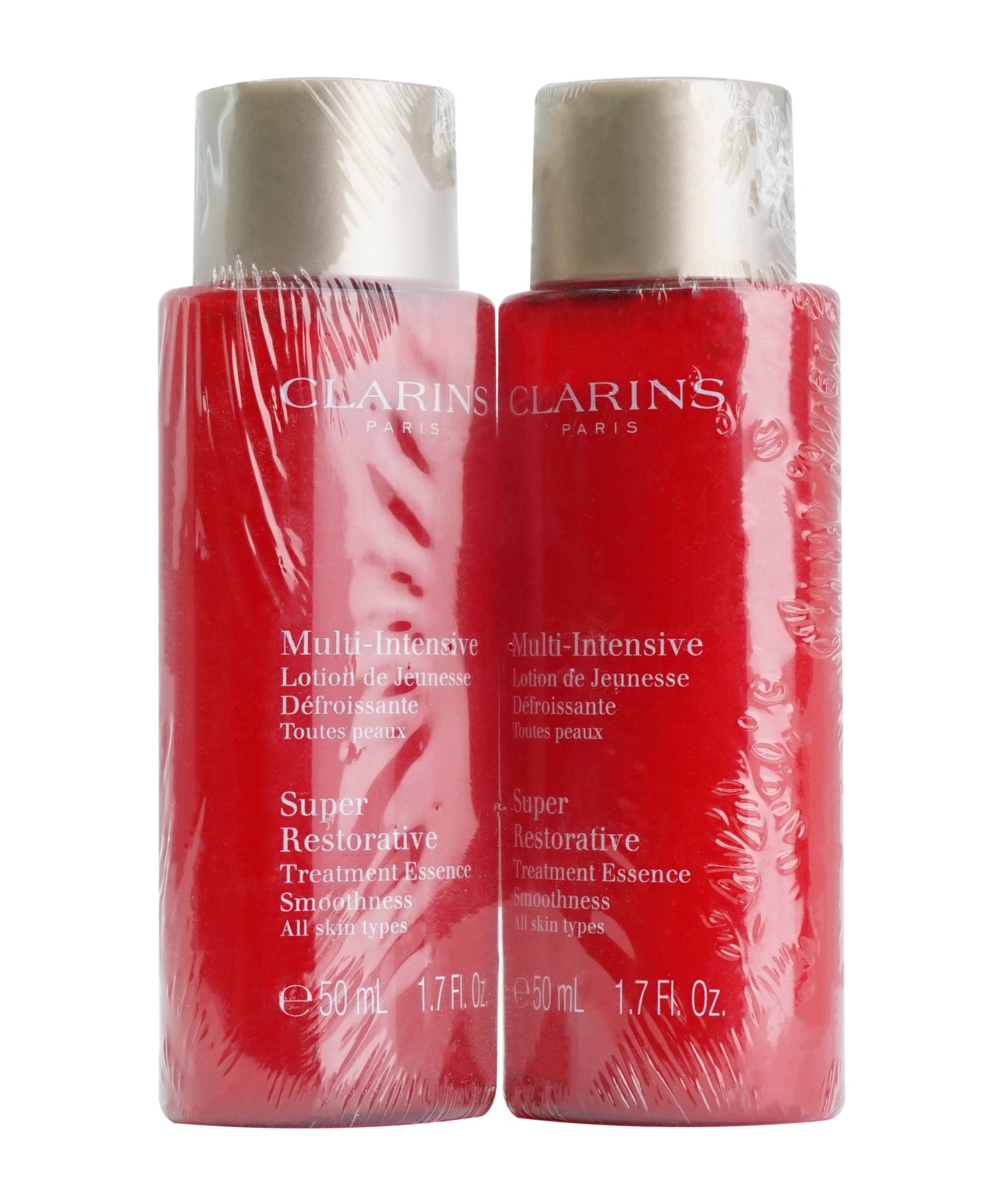 Clarins Super Restorative Treatment Essence All Skin Types 1.7 OZ Set of 2