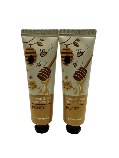 TonyMoly Natural Green Hand Cream Honey 1 OZ Set of 2