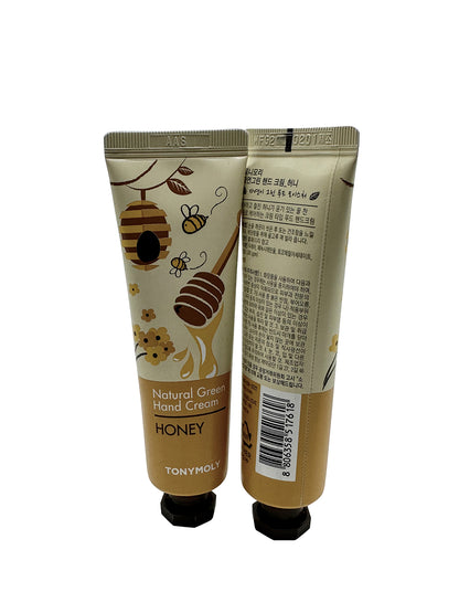 TonyMoly Natural Green Hand Cream Honey 1 OZ Set of 2