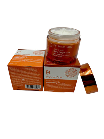 Dr Dennis Gross Vitamin C Lactic Dewy Deep Cream 2 OZ Set of 2