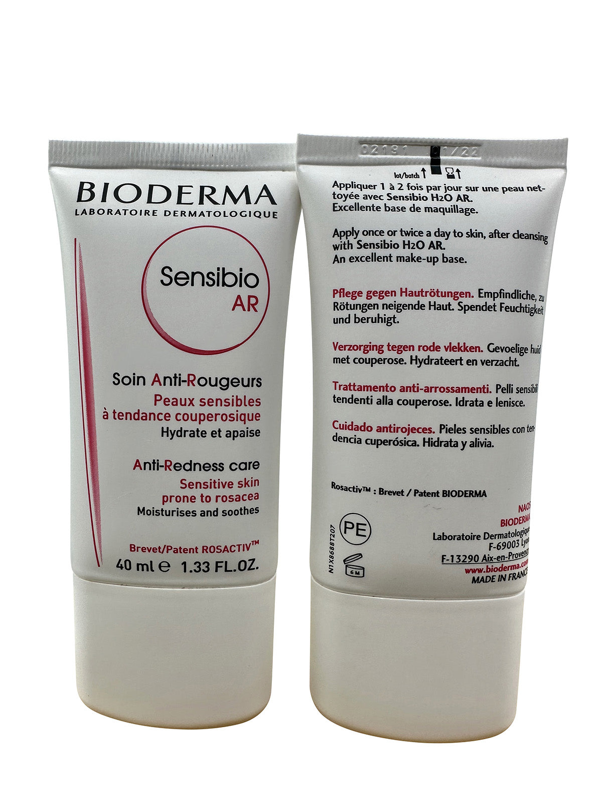 Bioderma Sensibio AR Cream Anti Redness Care 1.33 OZ Set of 2