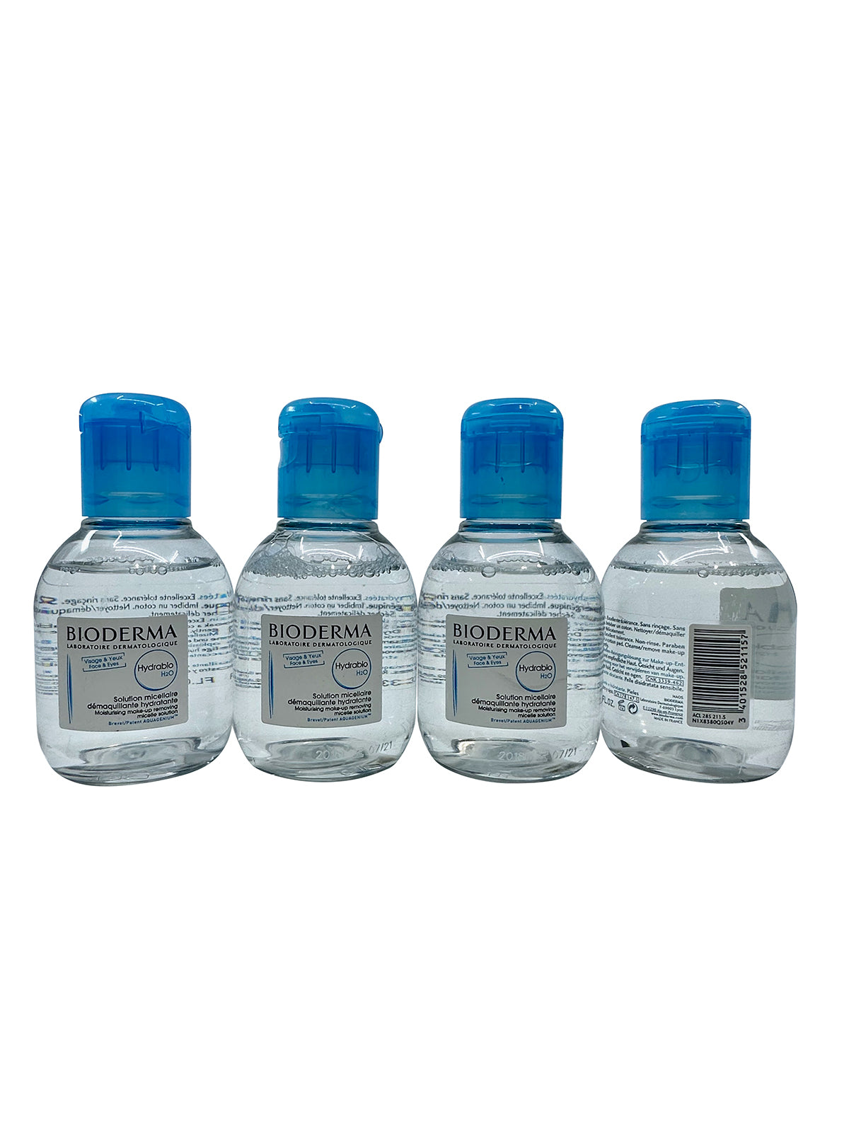 Bioderma Hydrabio H2O Moisturizing Micellar Water 3.33 OZ PACK OF 4