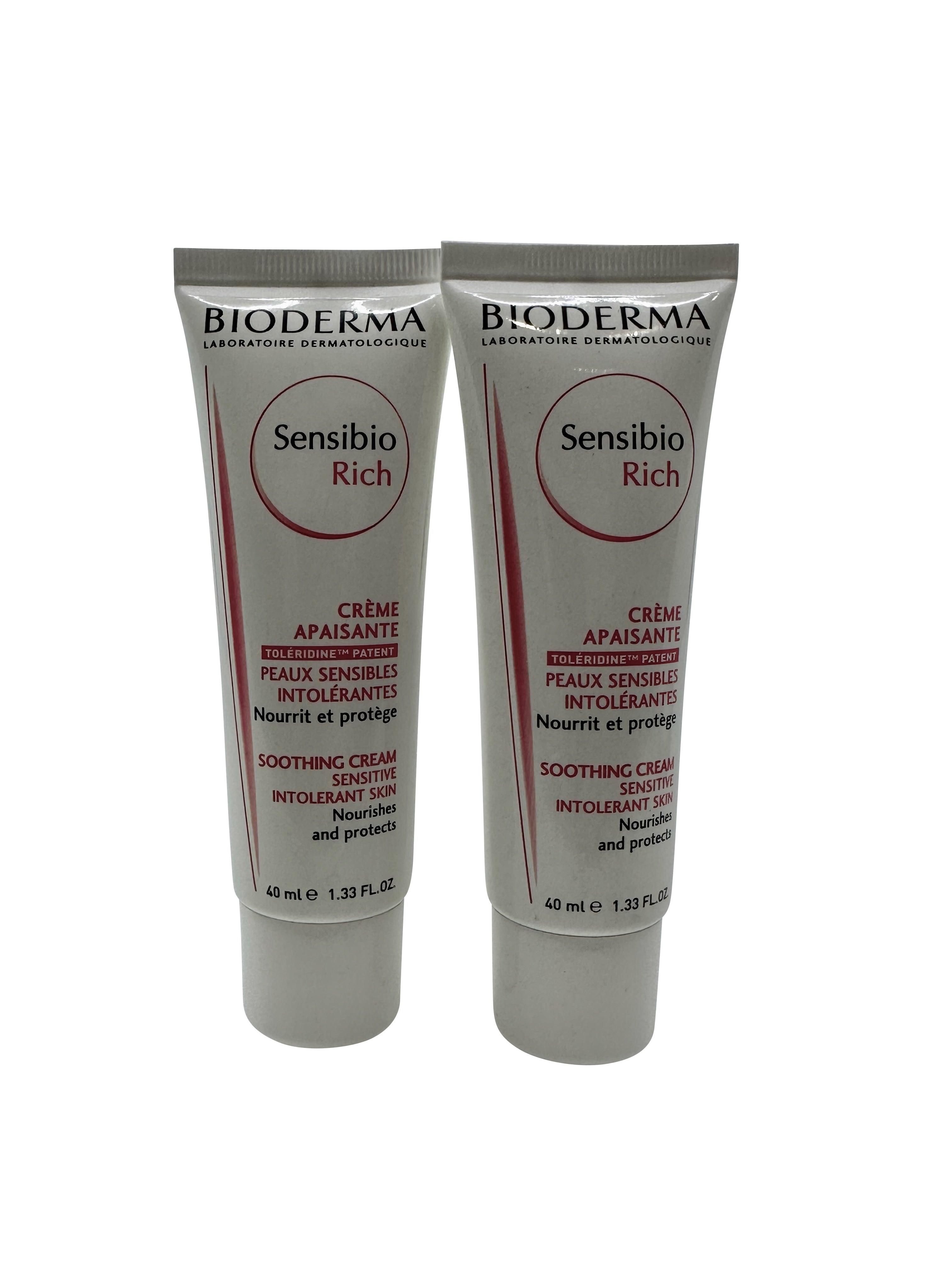 Bioderma Sensibio Rich Soothing Cream 1.33 OZ Set of 2