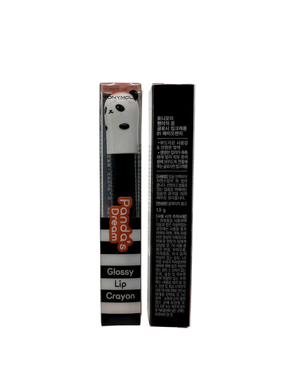 TonyMoly Panda�s Dream Glossy Lip Crayon 01 Hey Orange Set of 2