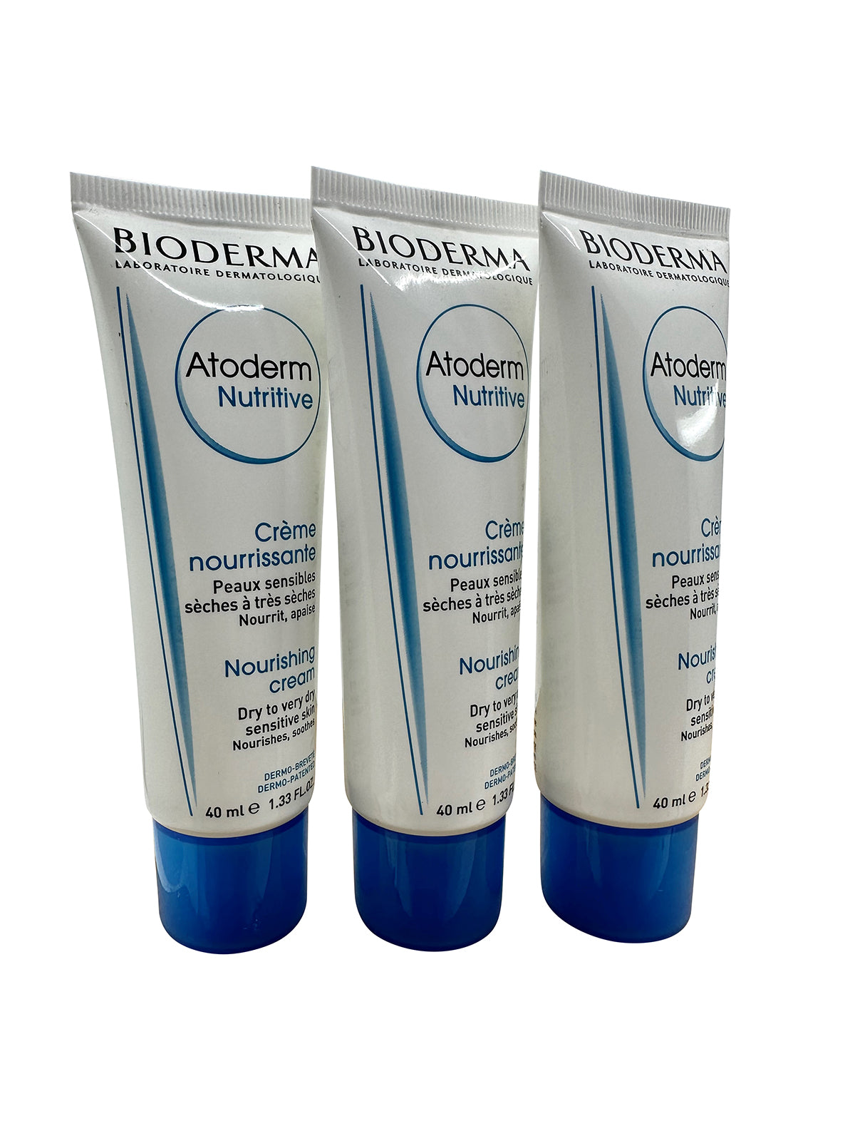 Bioderma Atoderm Nutritive Nourishing Cream 1.33 OZ Set of 3