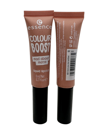 Essence Colour Boost Mad About Matte Liquid Lipstick I Love You DUO