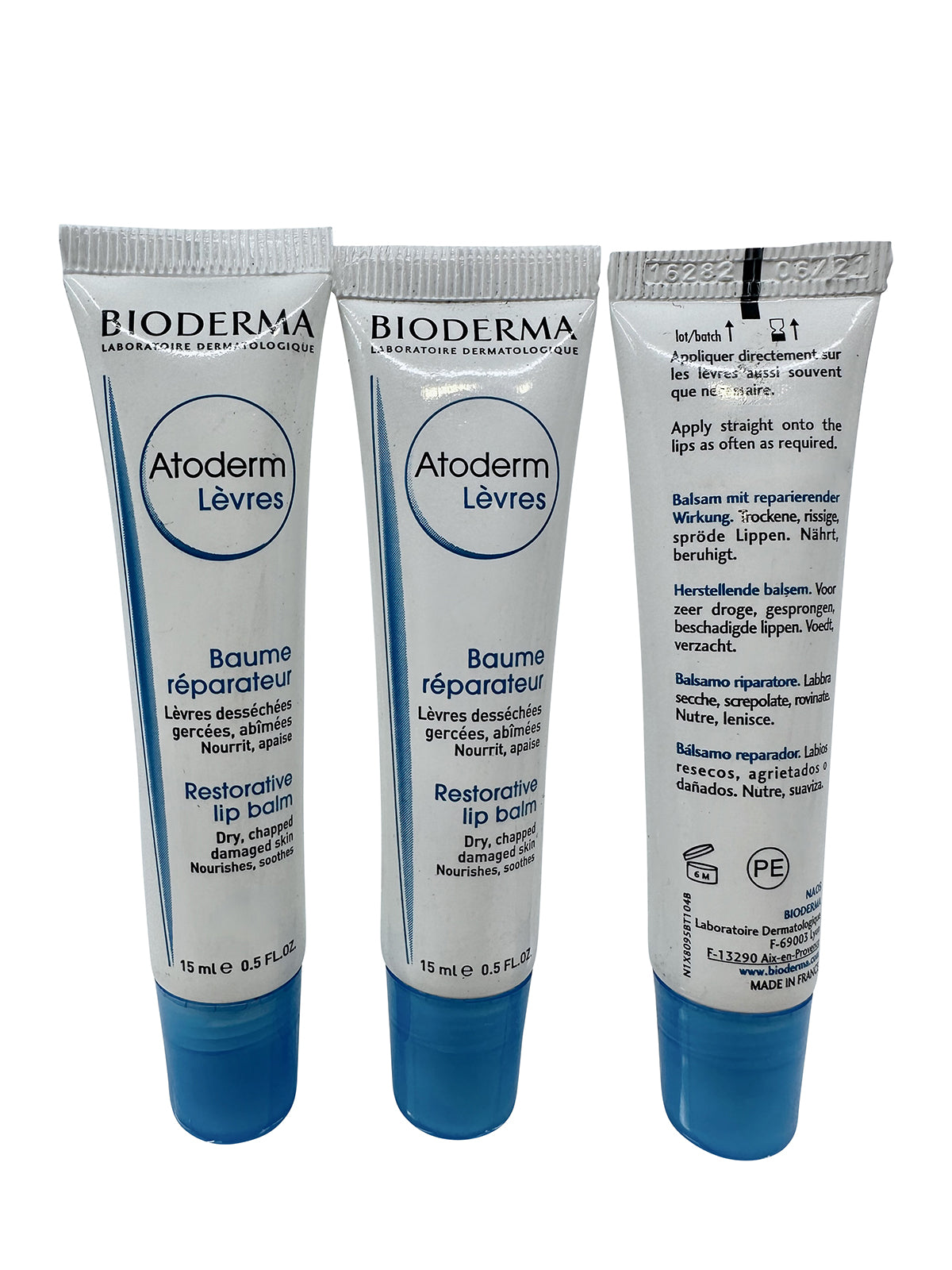 Bioderma Restorative Lip Balm 0.5 OZ Set of 3