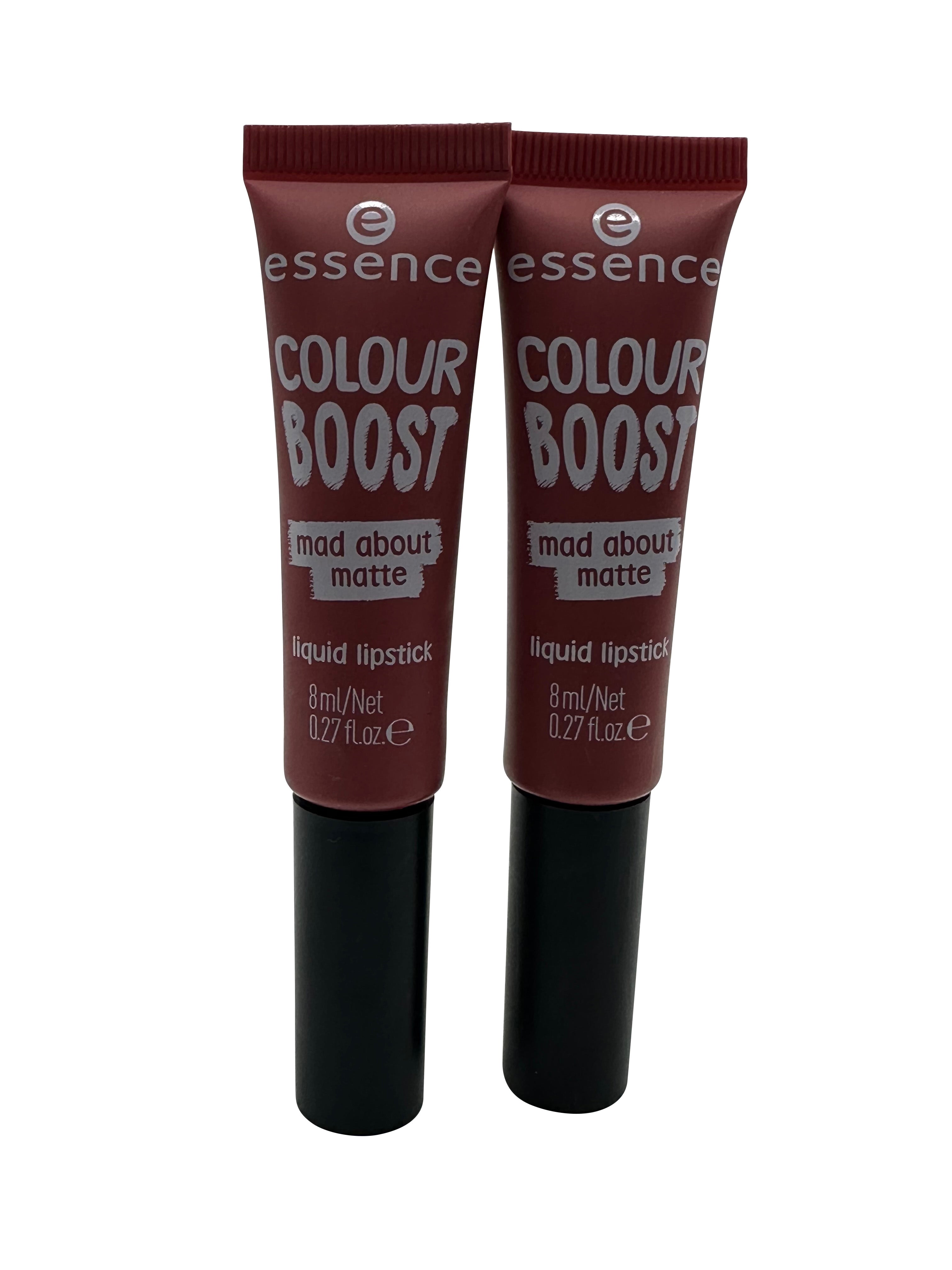 Essence Colour Boost Mad About Matte Liquid Lipstick 04 Mad Matters 0.27 OZ DUO