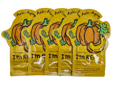 TonyMoly Pumpkin Anti Aging Mask Sheet Set of 5