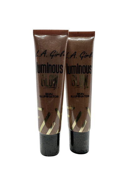 L.A. Girl Luminous Glow Skin Illuminator GLP691 Sunlit 1 OZ Set of 2