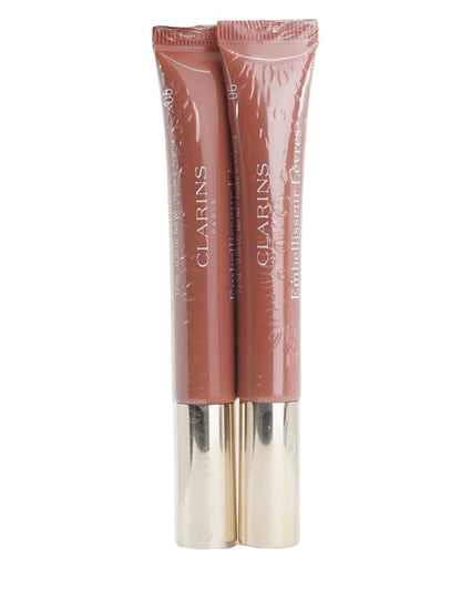 Clarins Natural Lip Perfector 06 Rosewood Shimmer 0.35 OZ Set of 2