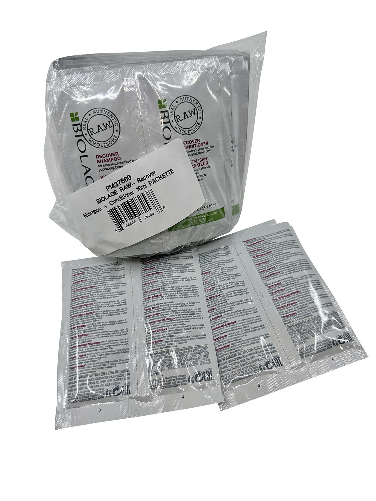 Matrix Biolage RAW Recover Shampoo & Conditioner Sachet Sets 18 x 10 ML