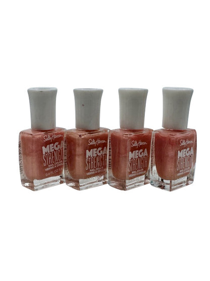 Sally Hansen Mega Strength Nail Polish Set #32 Sally Sells Sea Shells x 4