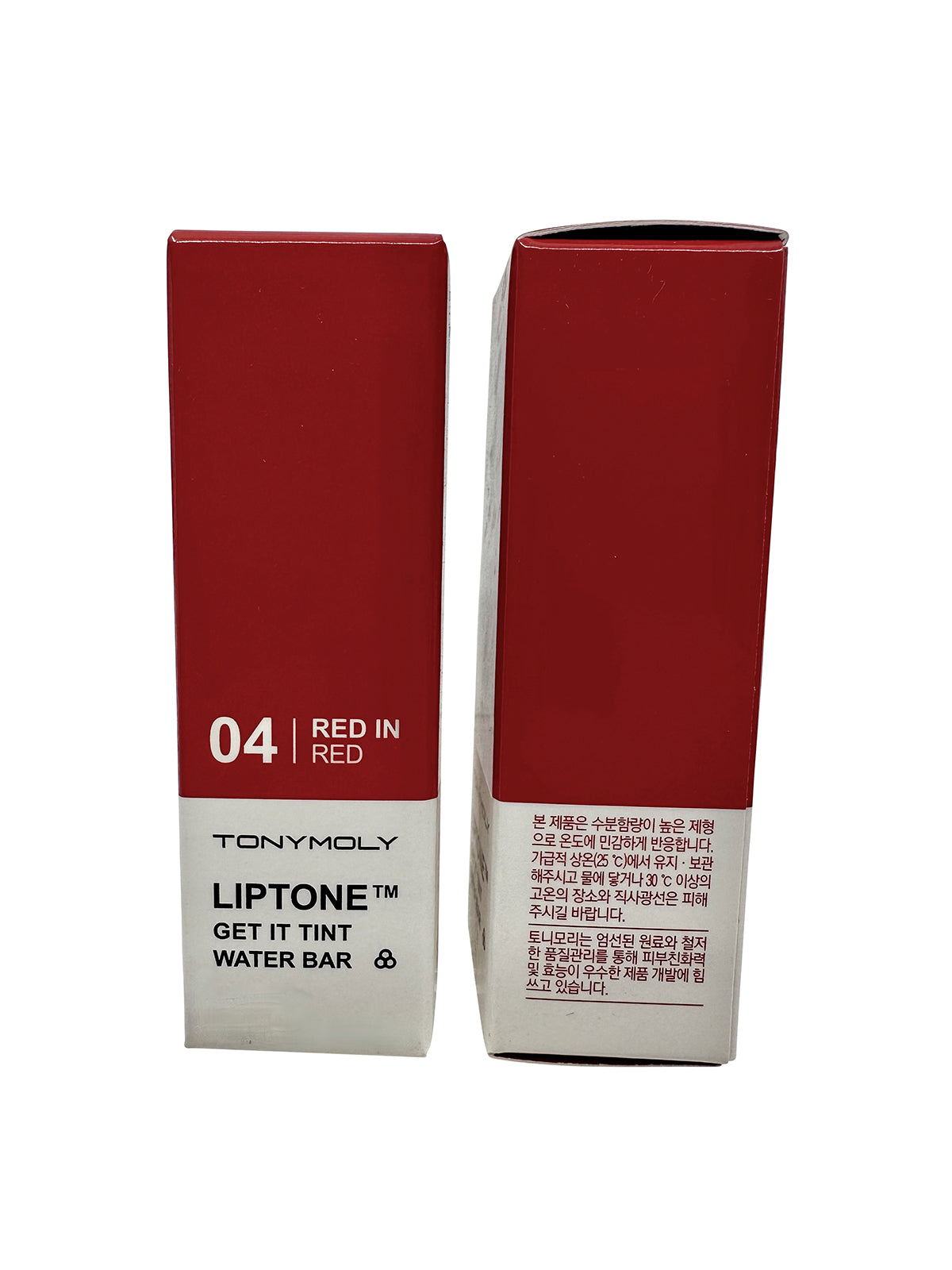 TonyMoly Liptone Get it Tint Water Bar 04 Red in Red 0.11 OZ Set of 2